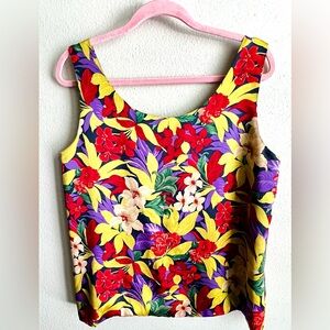 Valerie Stevens Vibrant Floral Blouse